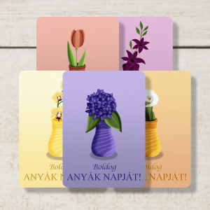 Virágos anyák napi üdvözlőlapok