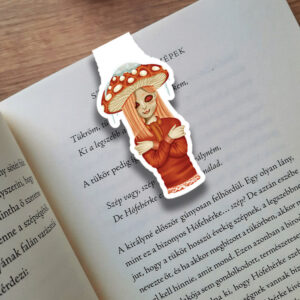 Téli gomba lány könyvjelző