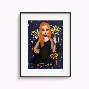 Szilveszteri cute and creepy lány, poszter