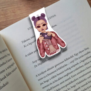 Valentin napi lányok cute and creepy mágneses könyvjelző