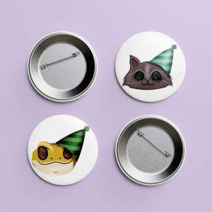 Szülinapi állatos kitűzők