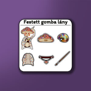 Tavaszi lány matricaív