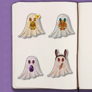 Tavaszi szellemes dekor matricák