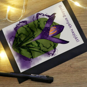 Anyák napi galaxis virágos virág képeslap