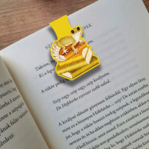 Könyvek és állatok mágneses könyvjelző - gekkó