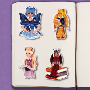 Gyümölcs lányok matricák