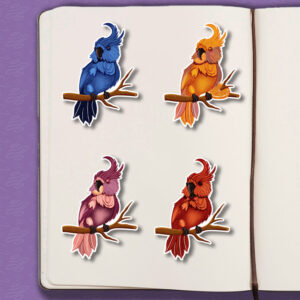 Gyümölcs papagáj matricák