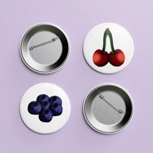 Gyümölcsös kitűzők