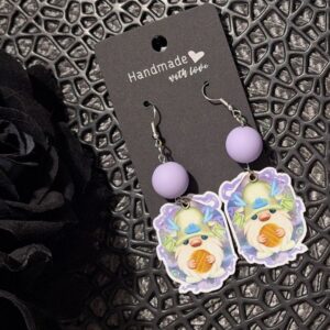 Pizsi manó sárkány fülbevaló - verzió 3