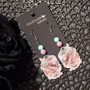 Pizsi csiga axolotl fülbevaló - verzió 1