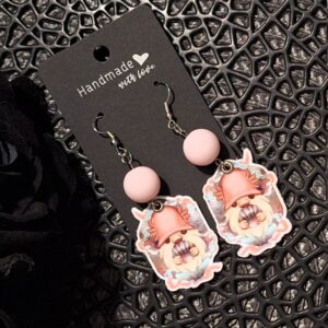 Pizsi manó axolotl fülbevaló - verzió 2