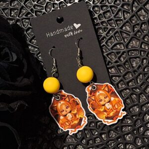 Pizsi Chibi róka fülbevaló - verzió 2