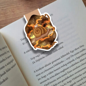 Pizsi csiga mágneses könyvjelző