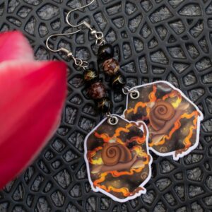 Pizsi csiga fülbevalók