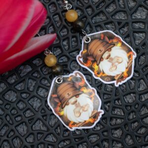 Pizsi manó fülbevalók