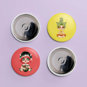 Gyümölcsliget Chibi mágnes