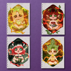 Gyümölcsliget Chibi spirálfüzetek - rendelhető