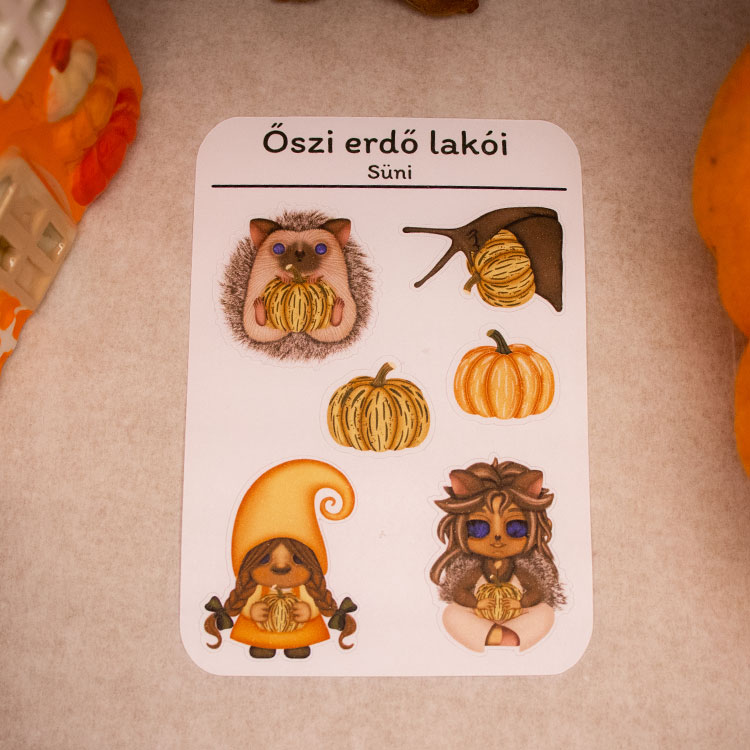 Őszi erdő lakói matricaívek - Image 5
