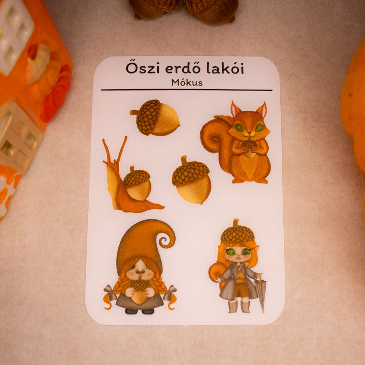 Őszi erdő lakói matricaívek - Image 2