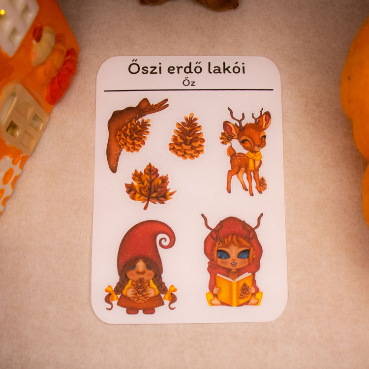 Őszi erdő lakói matricaívek - Image 3