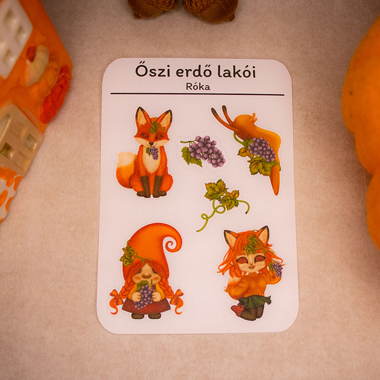 Őszi erdő lakói matricaívek - Image 4