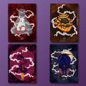 Halloweeni kavalkád állatok spirálfüzetek - rendelhető