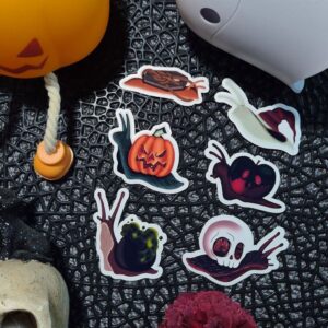 Őszi tarot csiga vízálló dekor matricák